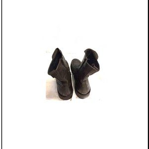 Like New Rare & Unique Men's Italian High End Leather Ankle Boots, Made in Italy